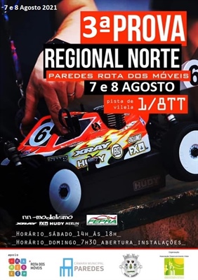 3ª Prova Campeonato Regional Norte 1/8TT - 2021